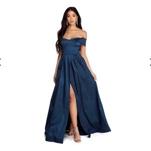 MEGAN TAFFETA OFF THE SHOULDER BALL GOWN 🌸✨👗